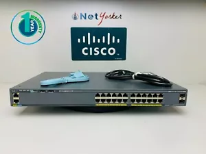 Cisco WS-C2960X-24TS-LL - 24 Port 2960X LAN LITE Switch - Same Day Shipping - Picture 1 of 4