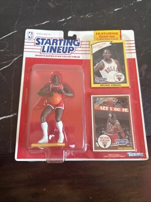 1990 Starting Lineup Basketball Michael Jordan Chicago Bulls NBA Rookie HOF - Image 1 of 2