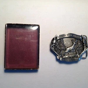 1984- ILLINOIS DEER HUNTING COMMEMORATIVE BELT BUCKLE #416 Of LIMITED EDITION - Picture 1 of 6