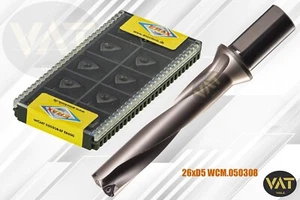 10x WCMT050308-SF ER600 + D = 26xD5 taladro completo / broca giratoria NUEVO - Imagen 1 de 1