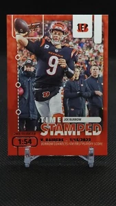2022 Panini Prestige Joe Burrow Time Stamped Insert #TS-3 Cincinnati Bengals QB - Picture 1 of 2