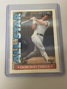1990 TOPPS TV GLOSSY ALL-STAR SET DON MATTINGLY #17