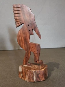 Ironwood Kokopelli Dancing Figurine Statue 8.5” Carved Southwestern Decor Mexico - Picture 1 of 4