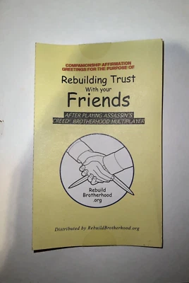 Assassins Creed Trust With your Friends Promo Special Game Promotional Booklet - Image 1 of 2