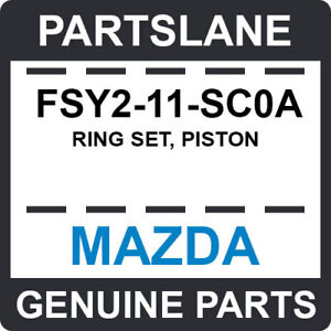 FSY2-11-SC0A Mazda OEM Genuine RING SET, PISTON