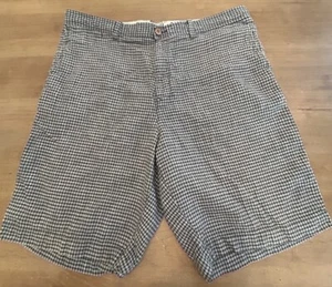 Tommy Bahama Paradise Nation Hawaiian Chino Shorts Mens Size 36 Plaid Silk Linen - Picture 1 of 11