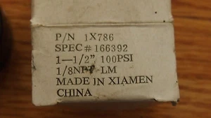 AMETEK 1- 1/2" GAUGE 100 PSI 1/8" NPT LM #524 - Picture 1 of 3