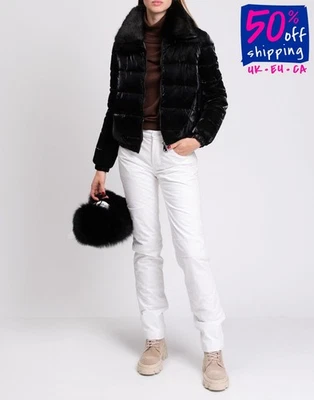 XT STUDIO Padded Puffer Jacket Size S Black Contrast Wet Effect - Image 1 of 4