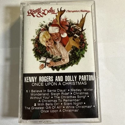 Kenny Rogers & Dolly Parton- Once Upon a Christmas- Cassette Tape 1984 RCA Foto 1 de 2