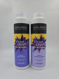 John Frieda Shampoo & Conditioner Duo Pack Voilet Crush for Blondes, 500ml - Picture 1 of 6