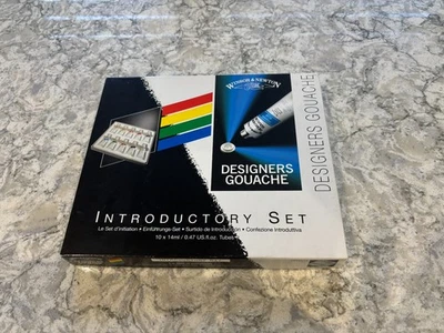 Winsor & Newton Designers Gouache Paints Set 10x 14ml Tubes. Unused In Box. - Image 1 of 4