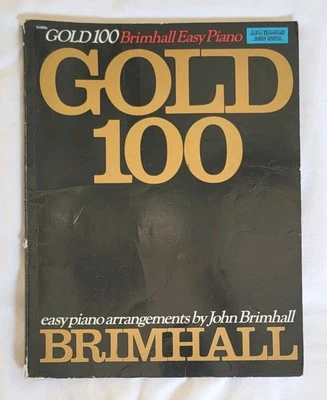 ORO 100 BRIMHALL EASY PIANO Cancionero Cancionero Canciones Música De Colección Variedad Guitarra Foto 1 de 4