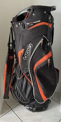 Сумка для гольфкара Ogio Torque 14-позиционный разделитель 7 карманов на молнии ремень для переноски с дождевиком - Изображение 1 из 4
