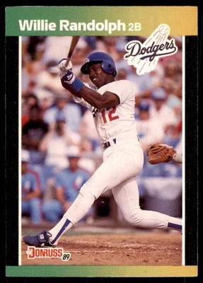 1989 Donruss Traded Willie Randolph Baseball Cards #T-8 - Image 1 of 2