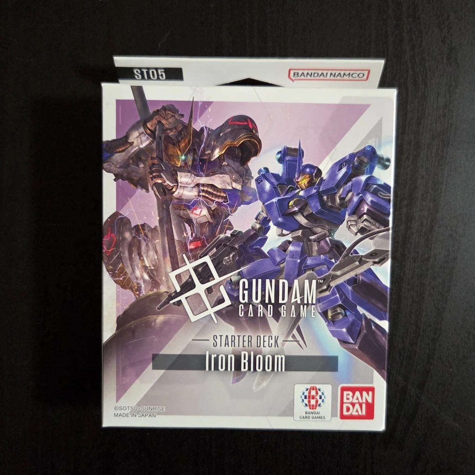 BANDAI English Gundam Card Game Iron Bloom Starter Deck ST05 TCG Factory Sealed - Image 1 of 1