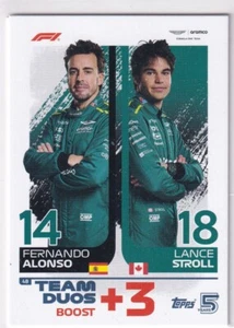 Topps F1 Turbo Attax 2024 Fórmula 1 Nº 48 Fernando Alonso Lance Stroll Team Duo - Imagen 1 de 1
