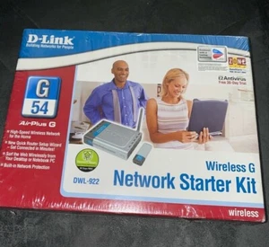 NEW D-Link DWL-922 DI-524 802.11g Wireless G Router + DWL-G122 USB WiFi Adapter - Picture 1 of 3