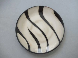 Pier 1 Imports Zebra Hand-Painted Stoneware Dinner Plate 10 5/8 inch - Picture 1 of 3