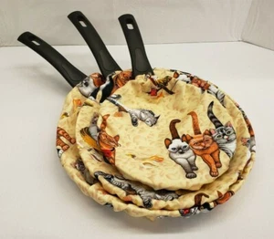 Beach Cats Non-Stick Pan Protector (Set of 3) - Picture 1 of 2