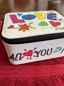 Brighton Jewelry Travel Case NEW Zip Around Jewelry Box “Love Is All You Need” - Picture 1 of 9