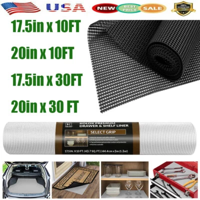 US Anti Slip Liner Non Skid Mat Rug Liner For Shelf Drawer Cabinet Kitchen Mat - Image 1 of 4