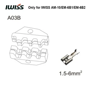 IWISS Die Set Jaws for AM-10 Pneumatic EM-6B1/EM-6B2 Electrical Crimping Tools - Photo 1/12