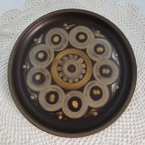 Vintage Denby Arabesque MCM Stoneware Entrée Plate Made in England 21.5cm # - Picture 1 of 4
