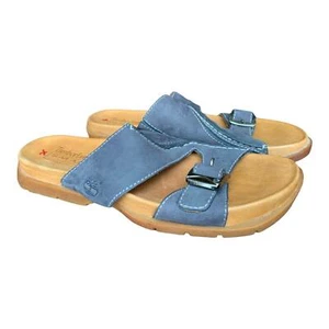 Sandalias Timberland Smart Comfort System para mujer talla 6 M 77353 cuero azul marino - Imagen 1 de 7