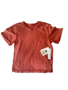 Neu mit Etikett Tucker and Tate 3T Jungen orange Kurzarm 90er Look Tasche T-Shirt Strand - Bild 1 von 5