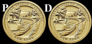 2021 P & D American Innovation New York Dollar "BU" 2 Coin Set US Mint - Picture 1 of 4