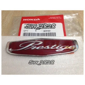 HONDA PCX 125/150 2009-14 PRESTIGE BADGE DECAL STICKER RED 3D CHROME GENUINE - Foto 1 di 2