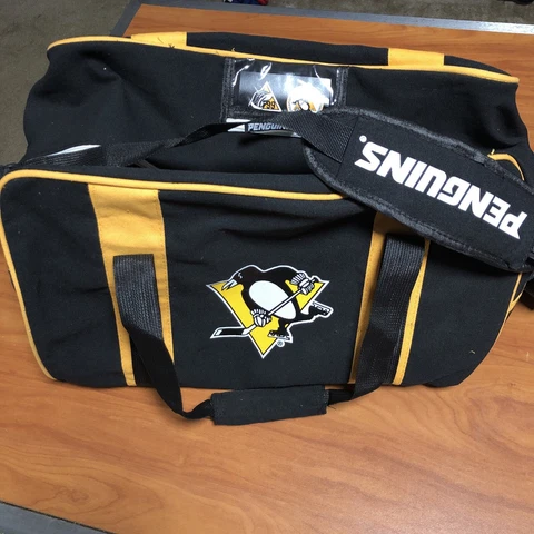 Pittsburgh Penguins Black Equipment Bag - 2022-2023 Mario Lemieux Charity Duffle Cover