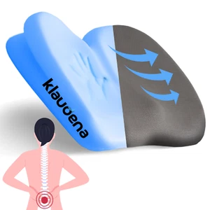 ~ KLAUDENA ~ Memory Foam Chair Cushion for Back Support, Sciatica Pain Relief - Picture 1 of 7