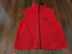 VTG Olympic Committee USA Men's Size: L Red Sleeveless Fleece Vest Jacket - Picture 1 of 6