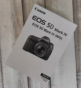 Canon EOS 5D Mark IV Instruction Manual Printed Size A5 Professionally Bound - Picture 1 of 14