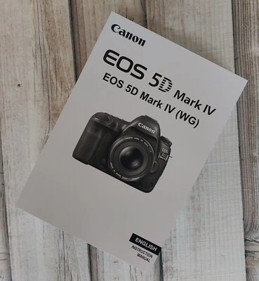 Canon EOS 5D Mark IV Instruction Manual Printed Size A5 Professionally Bound - Image 1 of 4