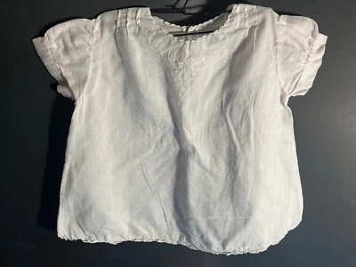 Vintage Baby Girl Dress with Embroidery Hand Made Philippines 1950s - Image 1 of 4