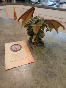 Vtg 1997 Enchantica England Ltd Ed Resin 9.5" Figurine NOSFERTUS DRAGON w COA - Picture 1 of 19