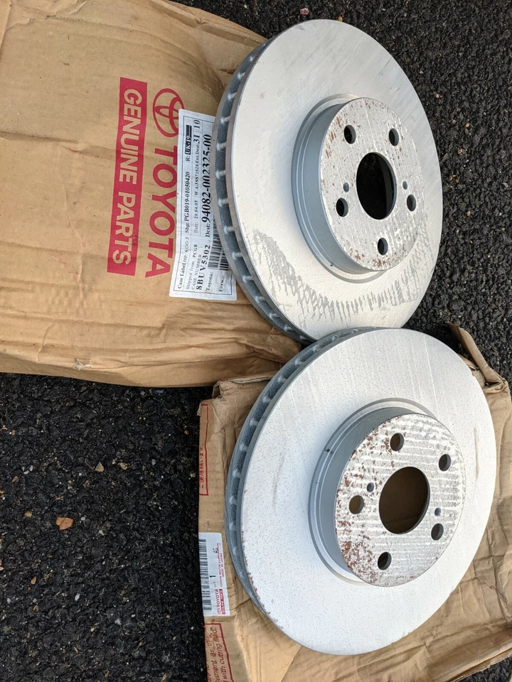 Genuine Toyota Celica ST202 Avensis Carina Corona Front Brake Discs 43512-20601 - Image 1 of 1
