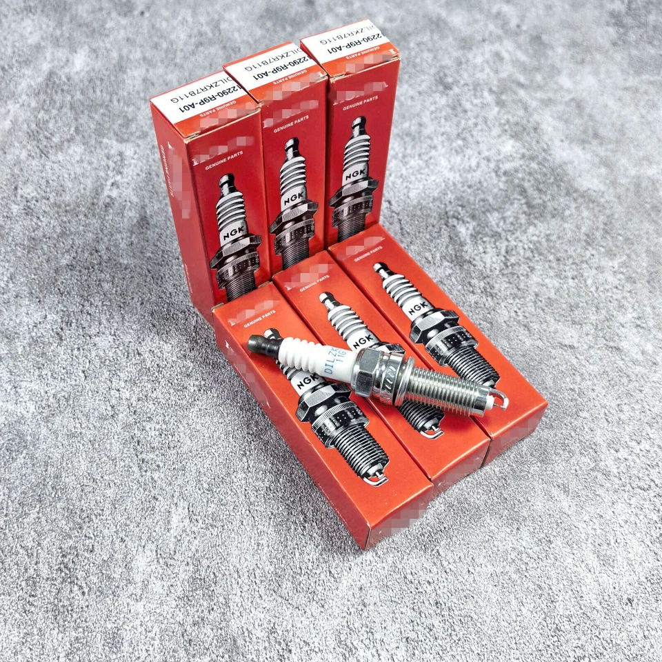 OEM NGK 6PCS Spark Plugs For 95350 12290-R9P-A01 DILZKR7B11G HONDA MDX TLX RLX - Image 1 of 1