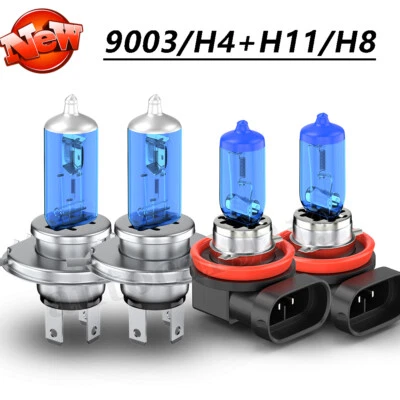 Faro antiniebla luces altas bajas H4+H11 blanco para Nissan Versa 07-18 Foto 1 de 4