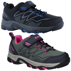 Hi-Tec Junior Blackout Walking Shoes Kids Boys Girls Hiking Outdoor Trainers - Picture 1 of 6