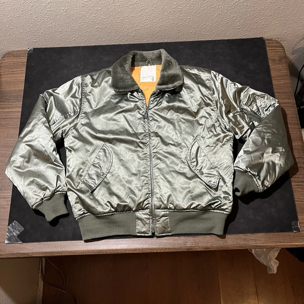 USAF B-15C FLIGHT JACKET by ALBERT TURNER（'52/FADING KNITS/SZ 36