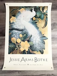 White Peacocks on Copa de Oro by Jessie Arms Botke Art Poster Print 38" x 26" - Picture 1 of 3