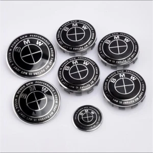 7PCS BMW 50th Anniversary Limited Edition Front Hood Emblem Rear Badge for BMW - Foto 1 di 19