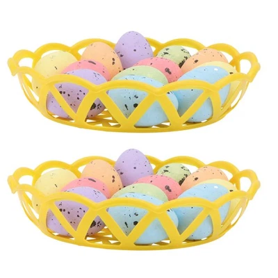6 Sätze Festival Eier mit Teller Kids DIY Spielzeug Osterei Geschenk - Bild 1 von 4