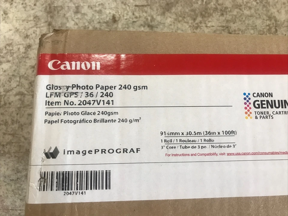 Canon 2047V141 Paper for Wide Format Media 240 GSM LFMGPS/36/240 纸张 — 第 1/1 张图片