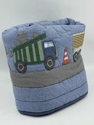 New Pottery Barn Kids Heritage Construction Toddler Quilt 36" x 50" - Image 1 of 4