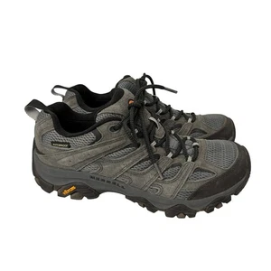 Merrell Moab 3 Low Shoes Mens Size 9 Hiking Waterproof Vibram Granite Gray - Picture 1 of 9
