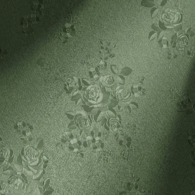 Зеленые текстурированные обои Peel and Stick сгустить цветок однотонные зеленые... - Изображение 1 из 4